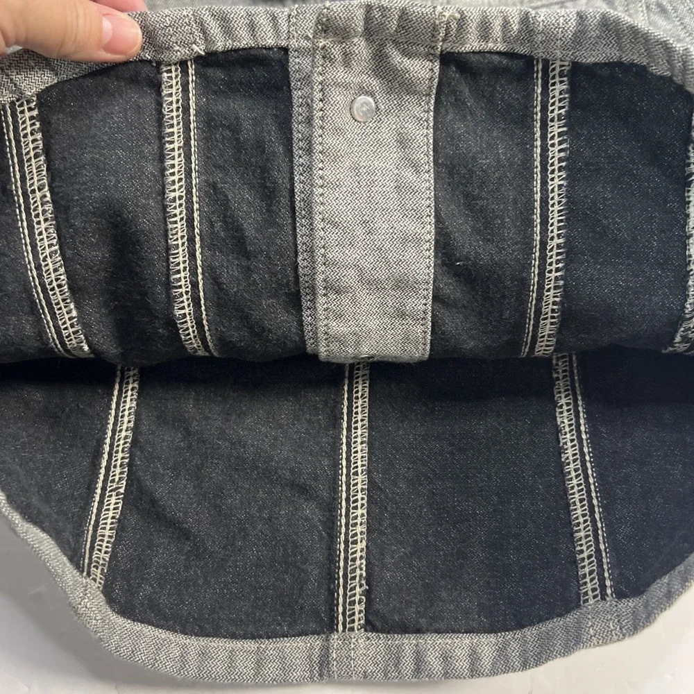 Polo Jeans Co Ralph Lauren Jacket Womens Size XS Gray Denim Button Front Pockets